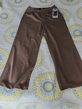 Rewash Taupe Wide-Leg Pants